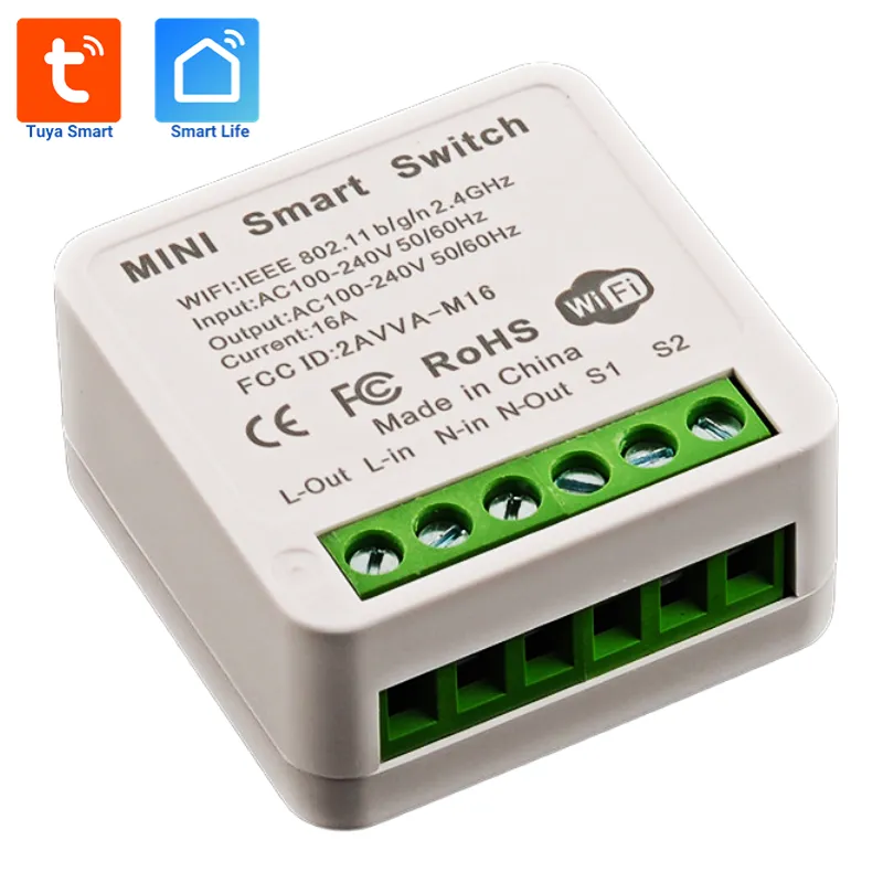 16A mini thông minh Wifi DIY chuyển đổi nhà thông minh tự động hóa mô-đun phổ DIY mô-đun nhà thông minh tự động hóa giải pháp