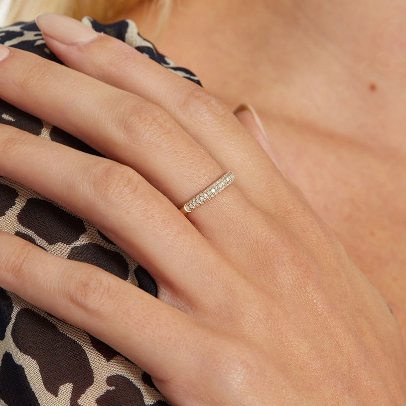 925 sterling silver dome rings