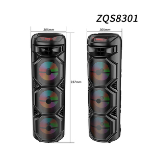 Altavoz Subwoofer Inalámbrico LED de Alta Potencia ZQS8301/ZQS8302 de 3x8 Pulgadas y 30-50W para Fiestas, DJ, Escenarios, Micrófono, <span class=keywords><strong>Multimedia</strong></span>, Karaoke, para Computadora - Product Image 6