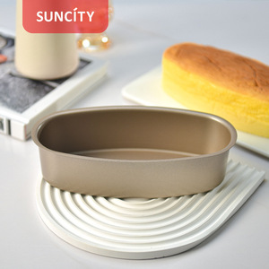 Suncity Oval Cake Mold Champagne Gold Non Stick Springform Baking Pan For Cheesecake - Product Image 1