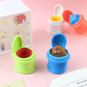 2025 Funny Tiktok TPR <b>Fun</b> Game Toilet Cup Squishy Fidget Decompression Toy Vent Ball for Kids Gifts - Product Image 3