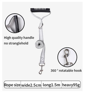 犬用ハーネスとリードのセット、調節可能なペットハーネス、リバーシブルで通気性のあるカスタムナイロン製、反射機能付きの犬用ハーネス - Product Image 3