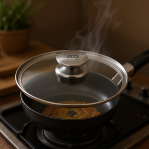 ฝาแก้วเอโล กาแลนท์ 24 ซม. พร้อมด้ามจับสแตนเลสสำหรับเครื่องครัว - Product Image 3