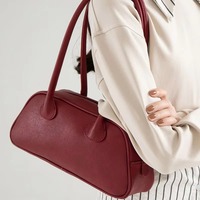 Sac sous le bras polyvalent de haute qualité personnalisé pour femmes, sac à bandoulière tendance, sac à main rétro de couleur unie, approvisionnement direct usine