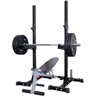 Équipement de gymnastique à domicile Half Squat Rack Chest Training Workout Bench Press Commercial Foldable Squat Rack