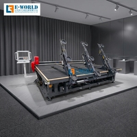 EWORLD Machine de découpe de verre automatique populaire pour portes et fenêtres, Table de découpe de verre CNC, Moteur 15KW 220V/380V