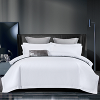 100% coton 32s 144TC ensemble de draps de lit unis qualité lavé adapté pour la maison hôtels hôpitaux mariage disponible reine sac jumeau