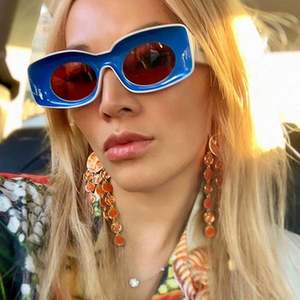 Gafas de Sol Cuadradas de Gran Tamaño para Hombre, Estilo Retro, Color Caramelo, Gafas de Sol Rectangulares para Mujer, Venta al por Mayor, Moda 2022 - Product Image 1