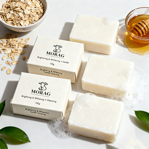 Savon au lait de chèvre Savon naturel fait à la main Savon blanchissant avec de l'huile de soja Beurre de karité biologique pour le visage et le corps - Product Image 5