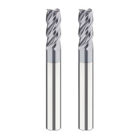 HRC 55 Fraise en carbure d'alliage pour acier 4 cannelures Fraise en carbure de tungstène avec revêtement Cnc Machine-outil Outils de coupe