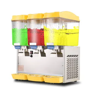 Machine commerciale de boissons froides 15L x 3 canettes vente chaude et froide machine à jus refroidisseur distributeur de soda machine à jus