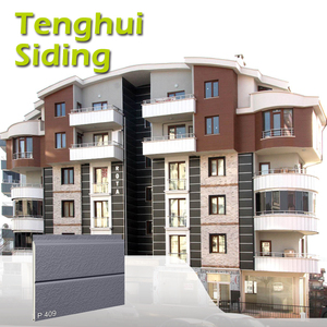 Tenghui Tấm Ốp Tường Bên Ngoài Bằng Kim Loại Cách Nhiệt Và Trang Trí Nhẹ Tấm Ốp Tường Sandwich <span class=keywords><strong>PU</strong></span> Tiết Kiệm Năng Lượng - Product Image 1