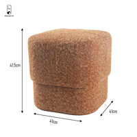 Plaine moelleux alpaga Pouf maison chambre meubles dressing maquillage pouf doux Polyester repose-pieds canapé tabouret