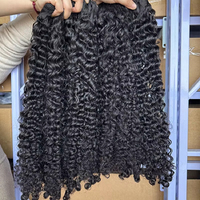 Extensions de cheveux humains 100% naturels, tissage bouclé afro rebondissant, mèches bouclées Jerry Water, mèches bouclées crépues originales vietnamiennes, mèches bouclées crépues afro