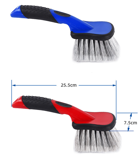 PP Handle PET Filament Car Tyre Cleaning Brush For Detailing