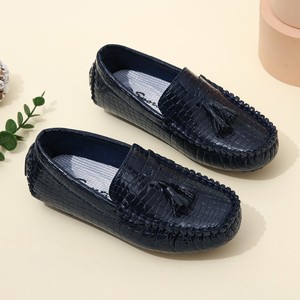 Nuevos Mocasines Azules Marinos para Niños, con Diseño de Cocodrilo <span class=keywords><strong>en</strong></span> Relieve, Decoración de Borlas, Antideslizantes, Zapatos Casuales para Niños, para la Escuela y Fiestas, Venta al Por Mayor, Personalizados - Product Image 4