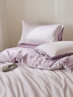 Ensemble de draps et de housse de couette en lyocell et viscose de bambou 100% biologique, couverture en bambou