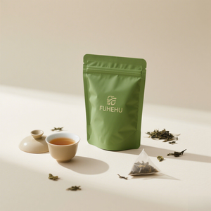 Sacs à fermeture éclair réutilisables personnalisés sac alimentaire en plastique pochette debout en aluminium pour thé grains de café fleurs feuilles fermeture éclair pour emballage de thé - Product Image 1