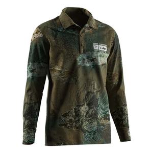 เสื้อกอล์ฟแขนยาวผู้ชายแบบมืออาชีพ แห้งเร็ว ระบายเหงื่อได้ดี ป้องกันรังสียูวี สำหรับตกปลา ผลิตจากโพลีเอสเตอร์ 100% กันน้ำ กันลม - Product Image 3