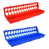 Mangeoire à poulet en plastique, boîte d'alimentation pour volailles, ferme portable, mangeoire à oiseaux à 28 trous, alimentation des poulets