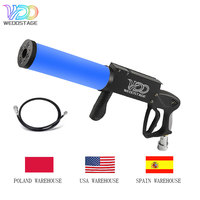 Pistola de CO2 WEDOSTAGE con Control Manual LED, Alcance de Pulverización de 6-8 Metros, Batería AAA de 35W, 2 Horas de Duración, Cañón de Confeti Multicolor para Fiestas