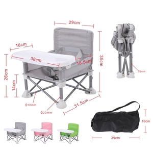 Chaise haute pour bébé pliable en plastique portable Probebi avec logo personnalisé en gros, chaise haute pour bébé moderne en plastique, chaise haute pour bébé d'extérieur - Product Image 6