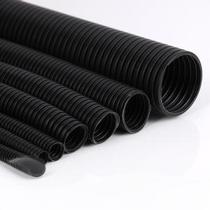 PP Pvc Pe Polyéthylène Taille Personnalisée Conduit Électrique Conduite D'eau De Pluie Fil Ondulé Métier À tisser Câblage Tuyau Split Tube Ondulé - Product Image 1