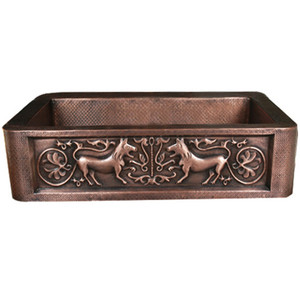 Three Bowls <strong>Copper</strong> Farmhouse Kitchen <strong>Sink</strong> Elegant and Durable Design - Product Image 3