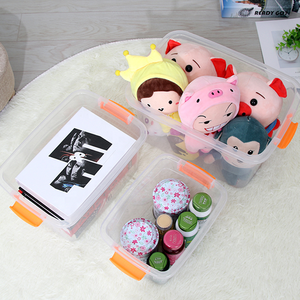 กล่องเก็บของพลาสติกอเนกประสงค์แบบวางซ้อนกันได้พร้อมฝาปิดโปร่งใสออแกไนเซอร์ใสสำหรับบ้านสำนักงานโรงรถที่เก็บของเล่น - Product Image 4