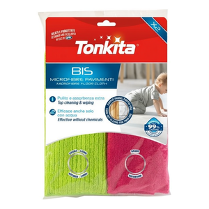 Ensemble de chiffons pour sols en microfibre (50x40cm) Bis Vert et Rouge TK28487 - Product Image 2