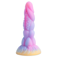 Nouveaux Dildos Anaux en Silicone Lumineux Monstre Alien avec Ventouse, Dildo Monstre Dragon Réaliste, Plug Anal pour Hommes et Femmes