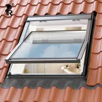 Ventana de techo de aluminio inteligente, ventanas de tragaluz automático, impermeable, estilo europeo