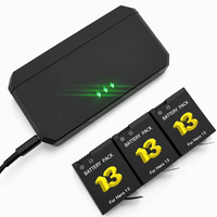 Kit d'accessoires pour caméra d'action GoPro Hero13, étui de charge à trois emplacements avec trois batteries résistantes au froid