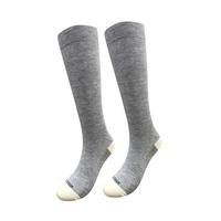 Nouvelles chaussettes de compression athlétiques respirantes et antibactériennes en fibre de bambou, hauteur genou, élastiques, pour usage quotidien 2025