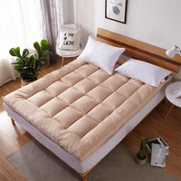 Benutzer definierte King/Queen/Full Size Dicke Matratze Pad Mikro faser Polyester Fill Pillow Top Bett Matratze Topper für Hotel und Zuhause