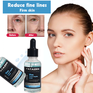 Venta caliente productos para el cuidado de la piel azul cobre péptido cara suero OEM ODM blanqueamiento hidratante antienvejecimiento cicatriz reparación suero Facial - Product Image 4