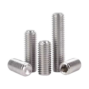 M3 M4 M5 Nickel Plated Carbon Steel Set Screw Grade 12.9 DIN 916-1980 Headless Stop Screw For Construction Industry - Product Image 2