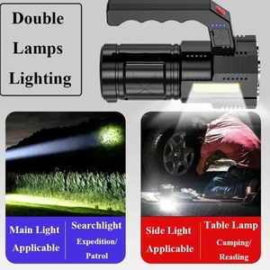 Portable 4 LED Core Strong Light <strong>Flashlight</strong> USB Rechargeable Waterproof Handheld Lantern <strong>Flashlights</strong> for Outdoor Camping
