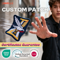Badges Personnalisés en Logo, Motif, Broderie 3D Gonflée, Patchs à Coudre ou à Thermocoller Entièrement Brodés pour Vêtements