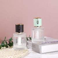 Offre Spéciale – Bouteille Diffuseur en Verre Cylindrique Rayé 100 ml – Flacon Vide de Luxe pour Désodorisant et Parfum avec Bouchon à Vis – Sérigraphie Personnalisable