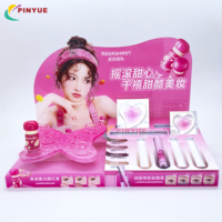 Support d'affichage en acrylique 3D personnalisé pour comptoir de table, cosmétiques, vente au détail, avec éclairage LED, écologique, pour un design polyvalent