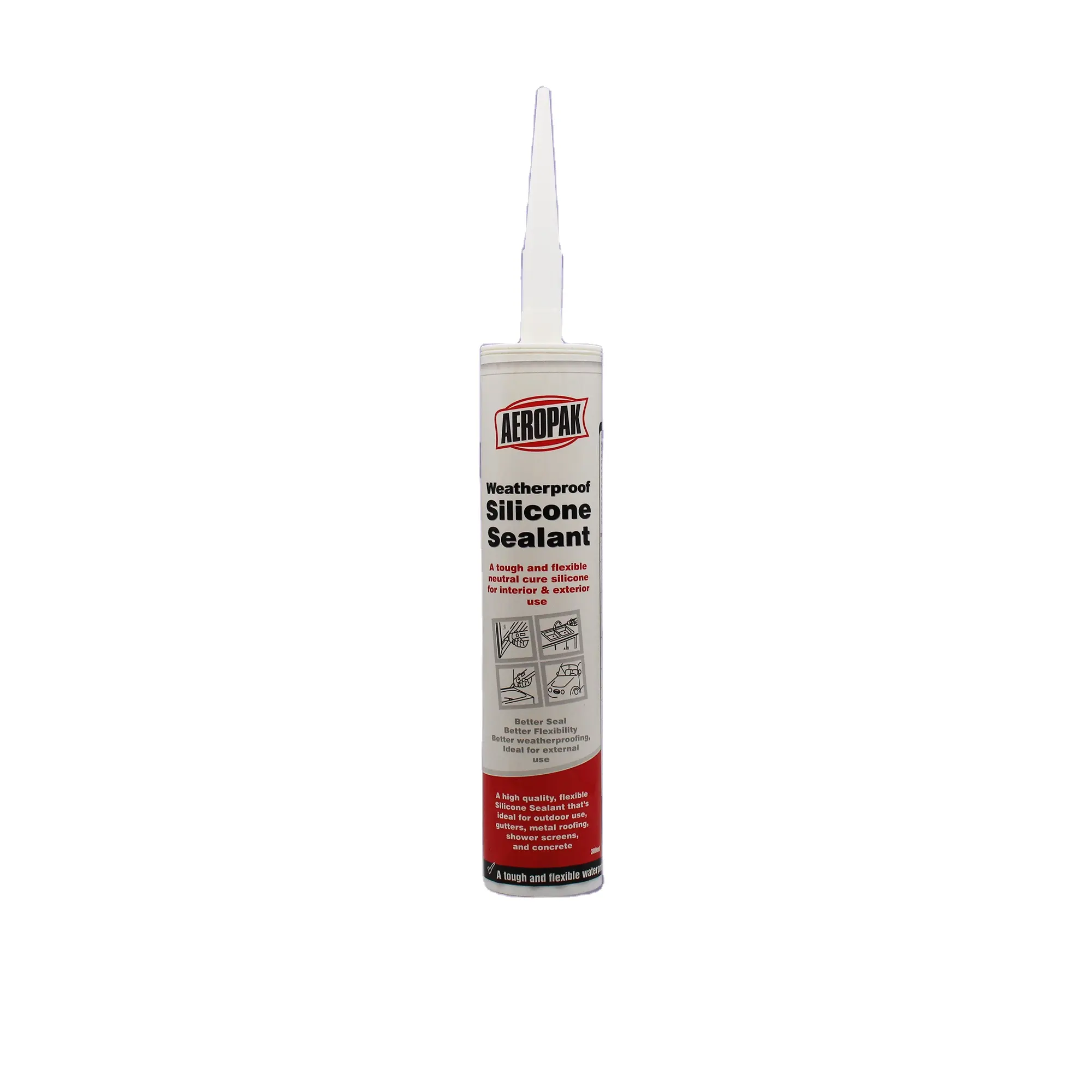 300ml AEROPAK Acrylic Silicone Sealant Sealing Of Gaps Joints