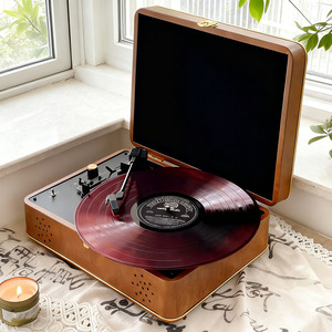 Fabbrica su misura Vintage Bluetooth grammofono <span class=keywords><strong>lettore</strong></span> di musica classica in vinile giradischi scatola con Multi-funzione - Product Image 1