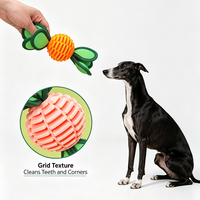 Balle à mâcher pour chien en TPU, anti-grincement, distributeur de friandises, indestructible, pour le divertissement et le soulagement de l'ennui