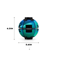 Vashine - Esfera Giratoria Mecánica Transformable Impresa en 3D, Juguete Sensorial Táctil de Escritorio, Adorno Ecológico de PLA