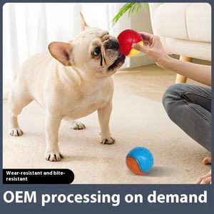 Commercio all'ingrosso Pet giocattoli eco-friendly cane di <span class=keywords><strong>gomma</strong></span> morso molare palla palla suono allenamento <span class=keywords><strong>per</strong></span> <span class=keywords><strong>cani</strong></span> e gatti - Product Image 2