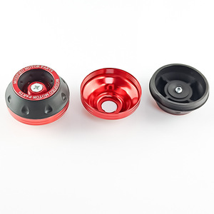 Qiangye Horquilla de Dirección Universal para Motocicleta, Roja y Negra, Piezas de Modificación de Amortiguación - Product Image 2