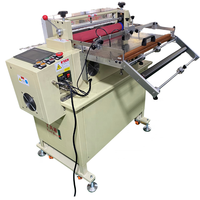 Machine de découpe d'étiquettes télescopiques Qi Mei avec capteur photoélectrique de positionnement et adhésif sensible à la pression, équipée d'un moteur à engrenages PLC Mitsubishi