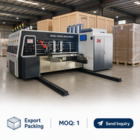 Nouvelle machine économique entièrement automatique rotative pour le découpage et le rainurage de carton ondulé pour imprimante, idéale pour les petites et moyennes usines de carton