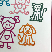 Fustelle in Metallo AAGU per Scrapbooking, Decorazione Album Fotografici, Creazione di Biglietti, Fai-da-Te, Artigianato per Familiari